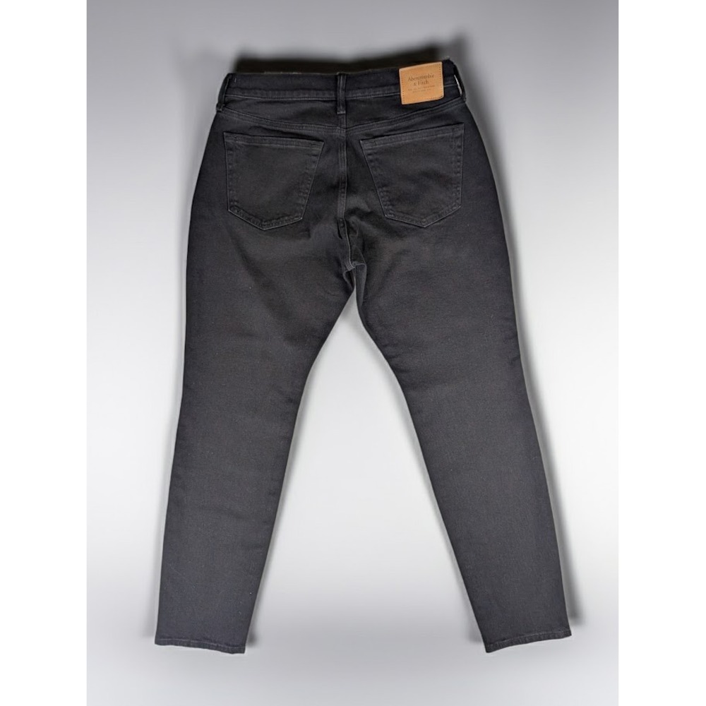 Abercrombie & Fitch Athletic Slim Stretch Distressed Black Jeans Men's 30x32 - Picture 12 of 12